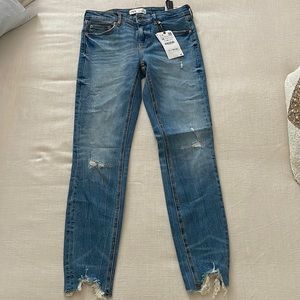 Zara Blue Skinny Jeans for Women
